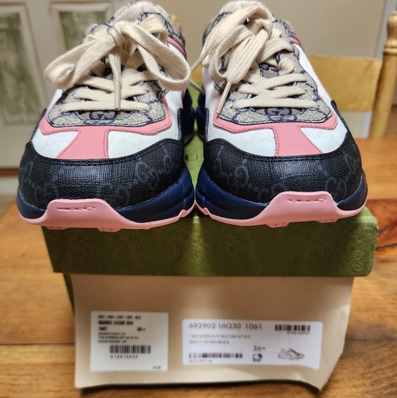 Gucci Women's GG RHYTONS Sneaker Size 36.5 = 6.5US - Picture 2 of 6